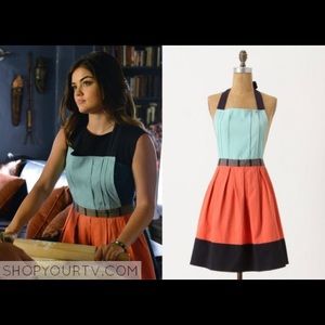 ASO Aria Montgomery blue and orange apron
